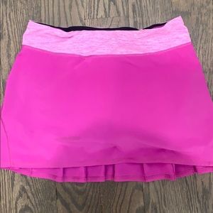 Pink Lululemon tennis skirt size 6 tall